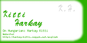 kitti harkay business card